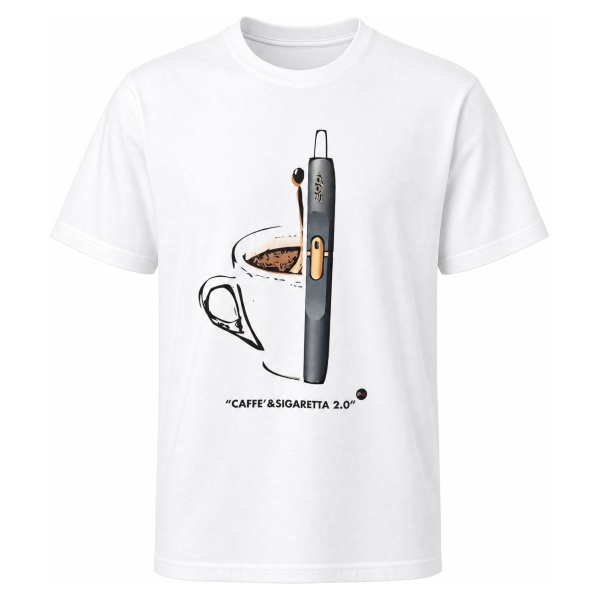 T-shirt Parallelo24 caffè e sigaretta