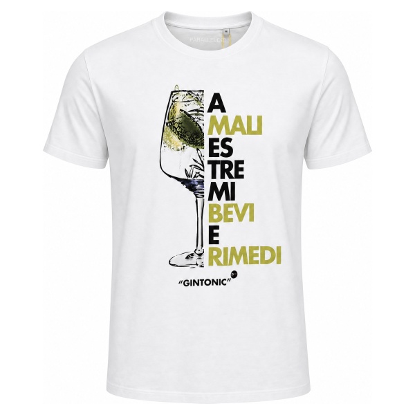 T-shirt Parallelo24 bevi e rimedi gin
